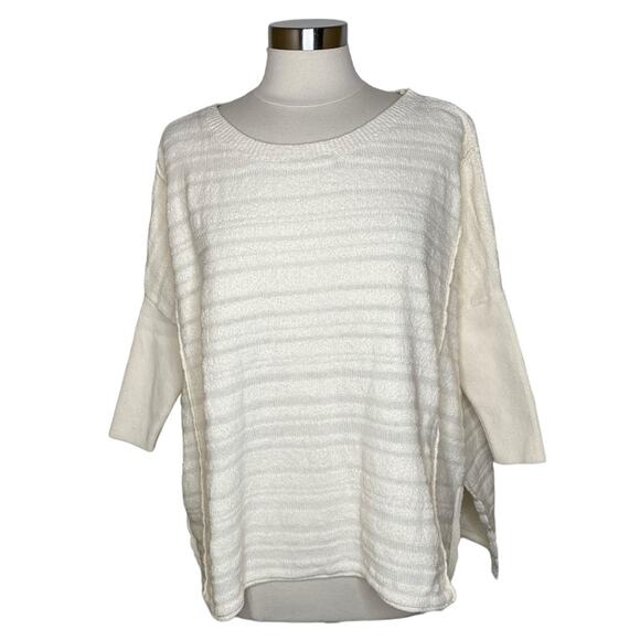 Anthropologie Pilcro Oversized Pullover Knit Sweater Tunic Women’s Small Cream - Picture 9 of 9